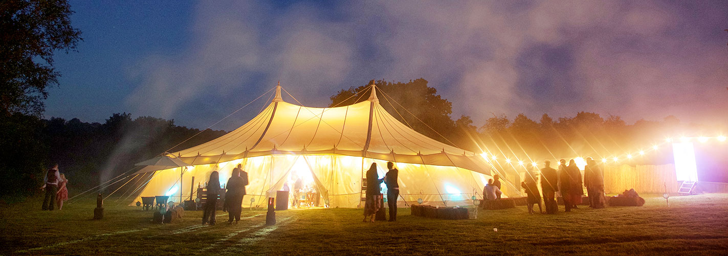 Beautiful Canvas wedding Marquee