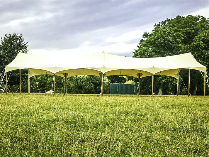 Amazing Extra Large Canvas Festival Canopy to Hire