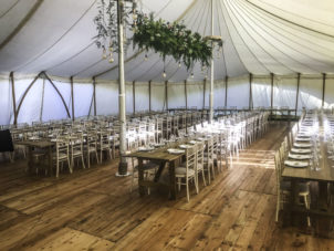 Classic Canvas Wedding Marquee Dining