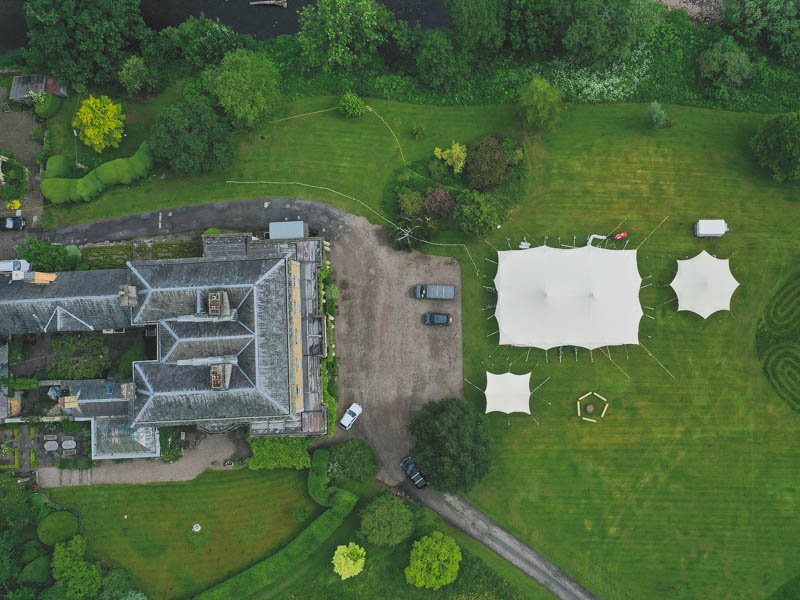 Seren 60ft x 40ft at Penpont Venue Marquee wedding